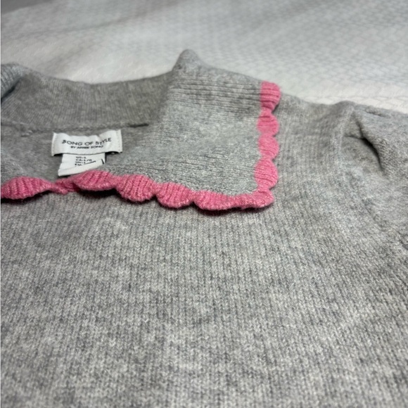 Song of Style Grey Short Sleeved Sweater NWT Size L - Picture 4 of 6